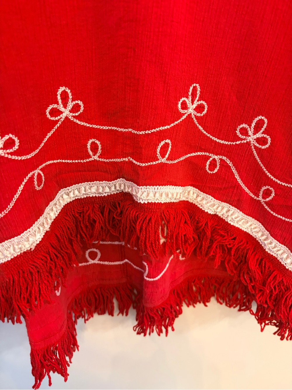Boho Embroidered Cotton Gauze Fringe Tunic Top - Picture 5 of 7